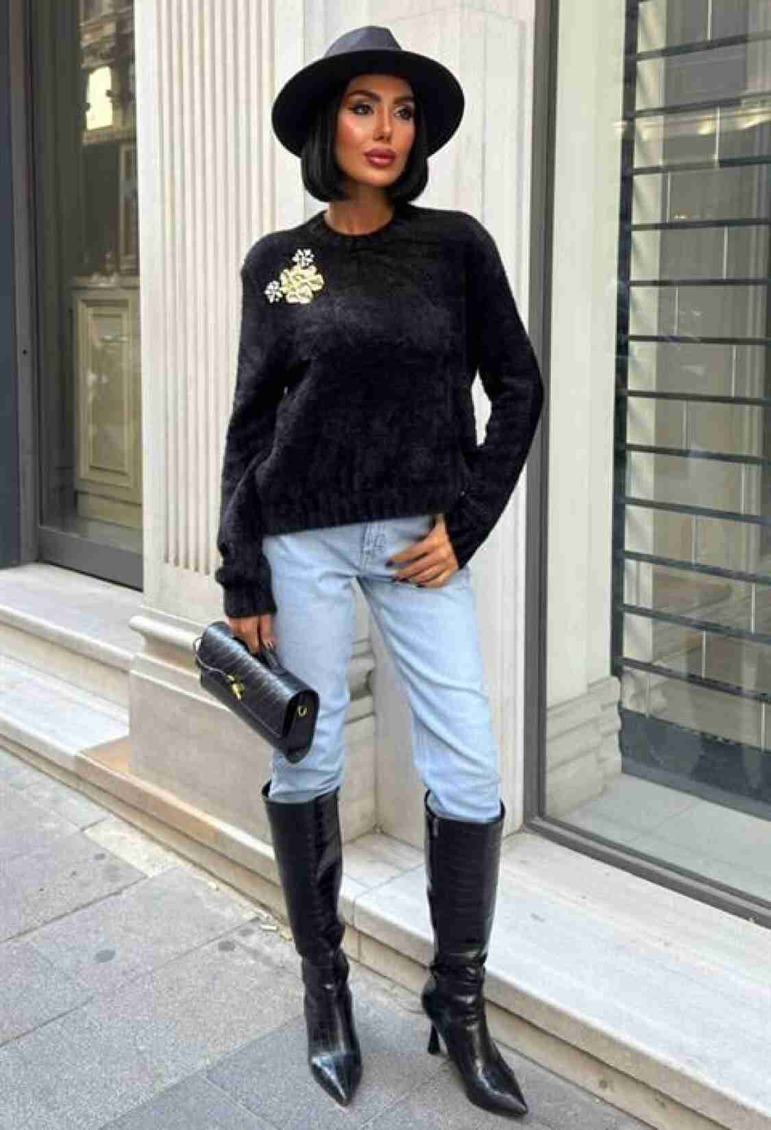 Sweater Casual Elegant Crew Neck Long Sleeve - Brand: Sobe Istanbul - Women & Kids, Baby Clothes Wholesale - TheBS Women
