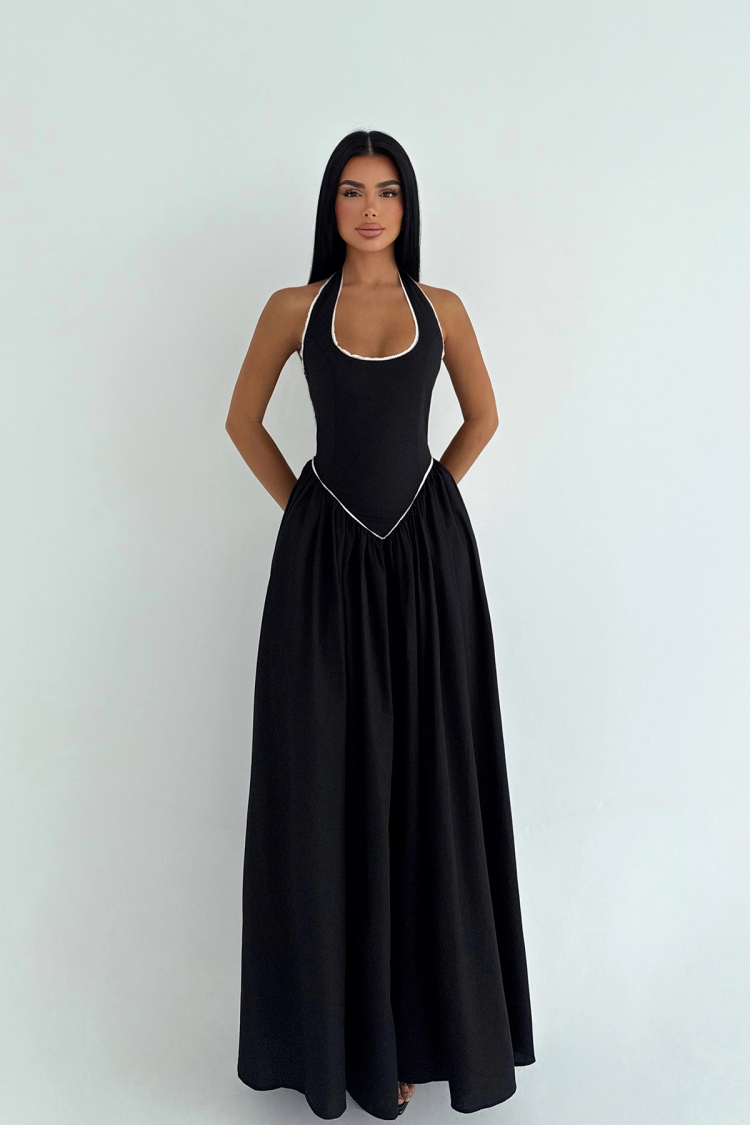 Fit And Flare Halter Neck Dress - Brand: EYYO ATELIER - Women & Kids, Baby Clothes Wholesale - TheBS Women