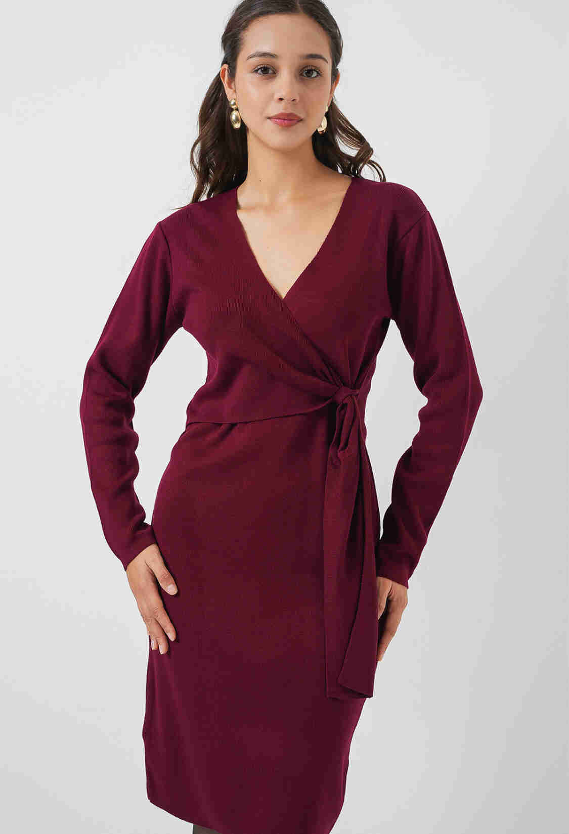 Elegant Formal Wrap Dress - Brand: Bigdart - Women & Kids, Baby Clothes Wholesale - TheBS Women