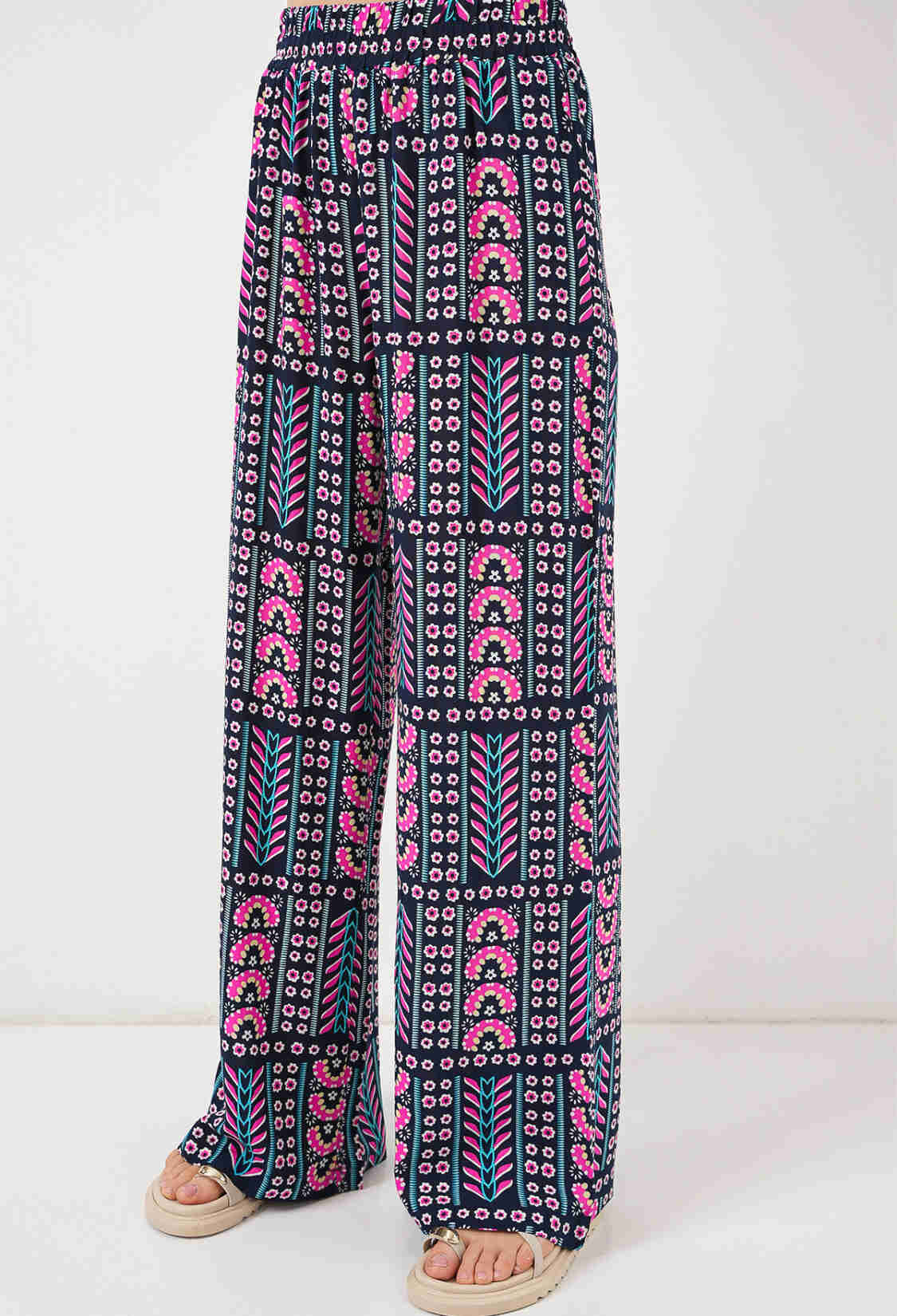 Pink Boho Casual Palazzo Pants - Brand: Bigdart - Women & Kids, Baby Clothes Wholesale - TheBS Women