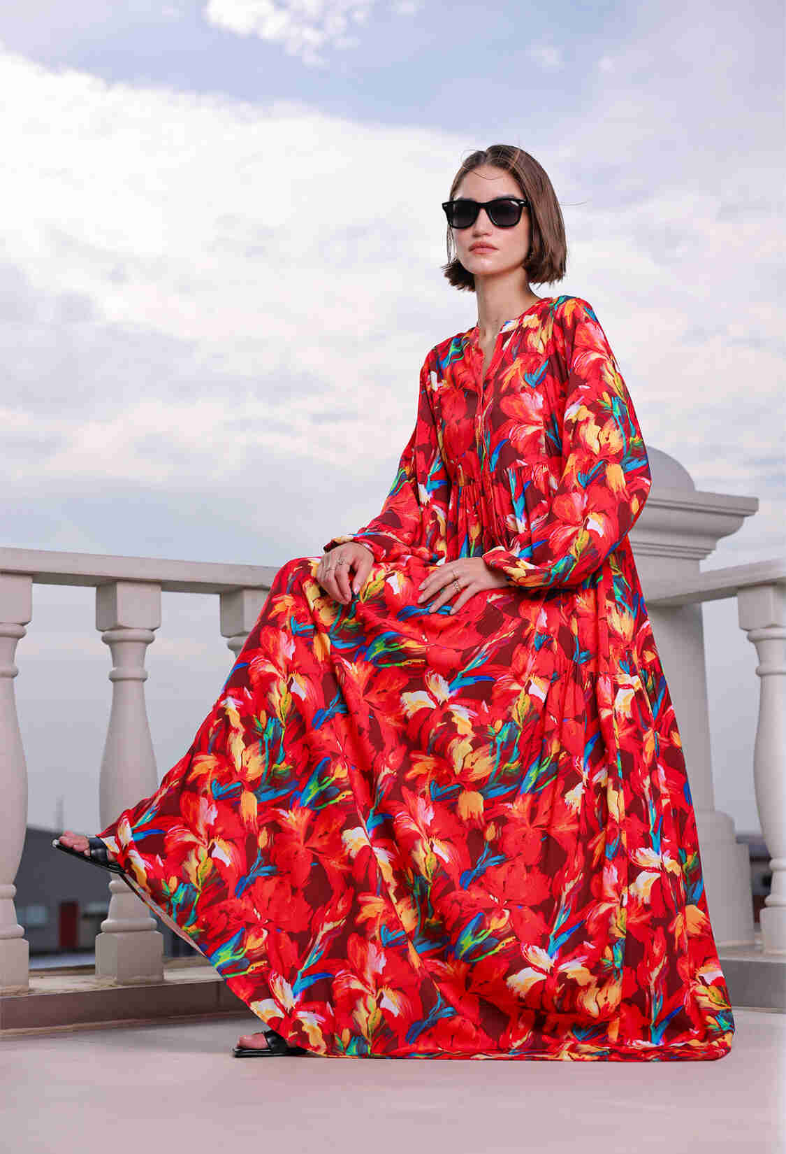 Boho A-Line Dress With Floral Print - Brand: Bigdart - Women & Kids, Baby Clothes Wholesale - TheBS Women