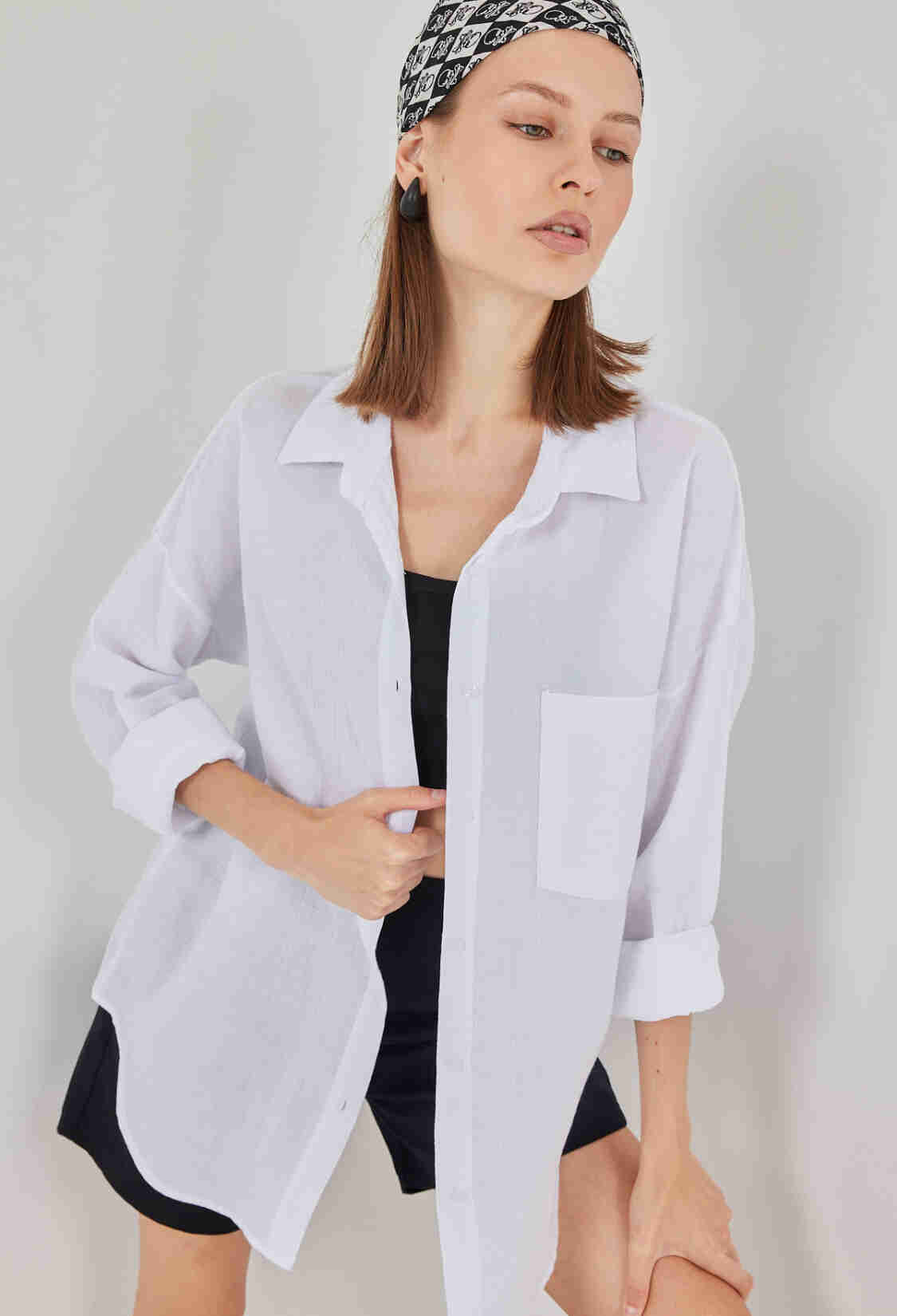 Oversized Casual Buttoned Shirt - Brand: Bigdart - Women & Kids, Baby Clothes Wholesale - TheBS Women