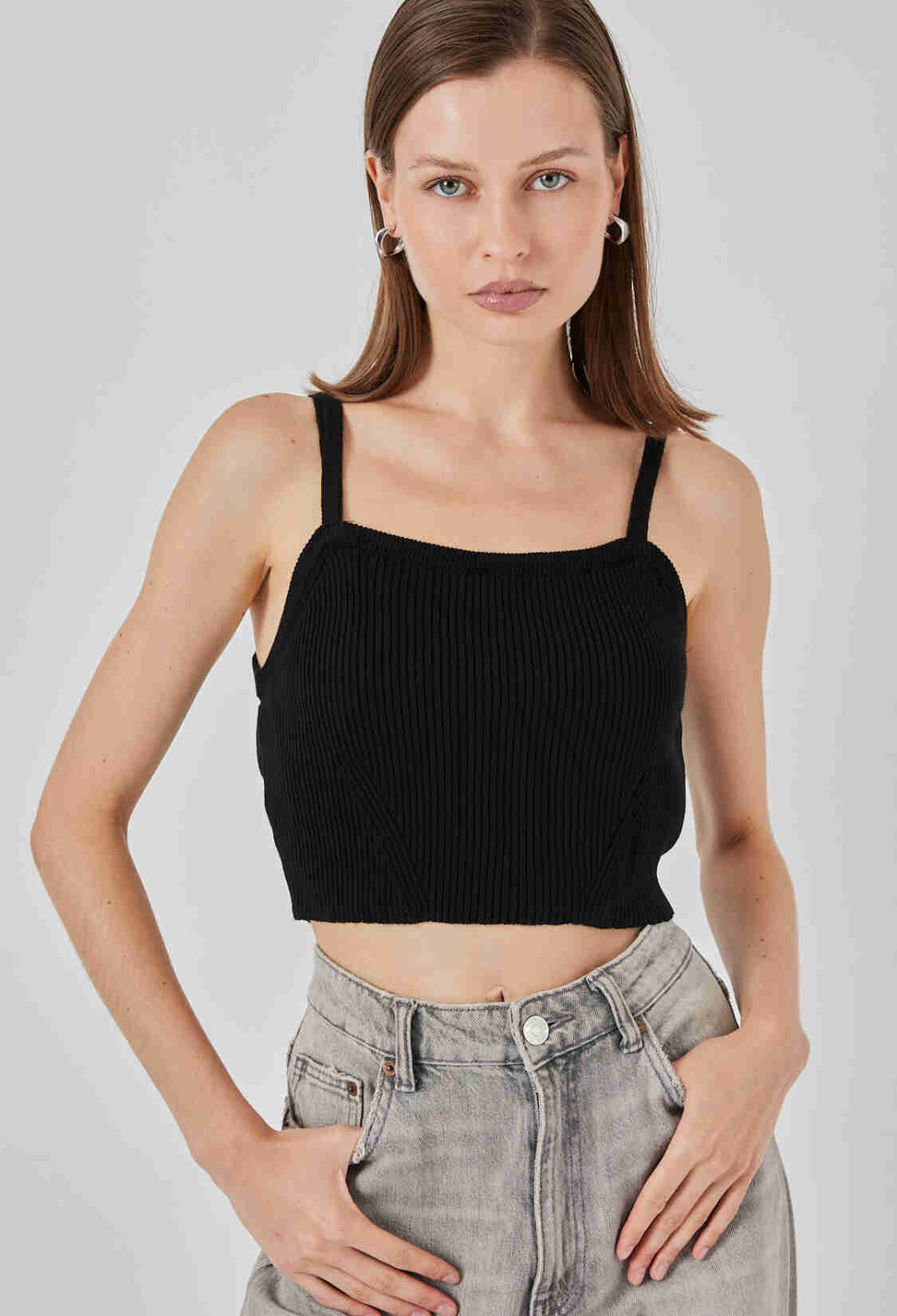 Slim Fit Sleeveless Crop Blouse With Cap Sleeves - Brand: Bigdart - Women & Kids, Baby Clothes Wholesale - TheBS Women