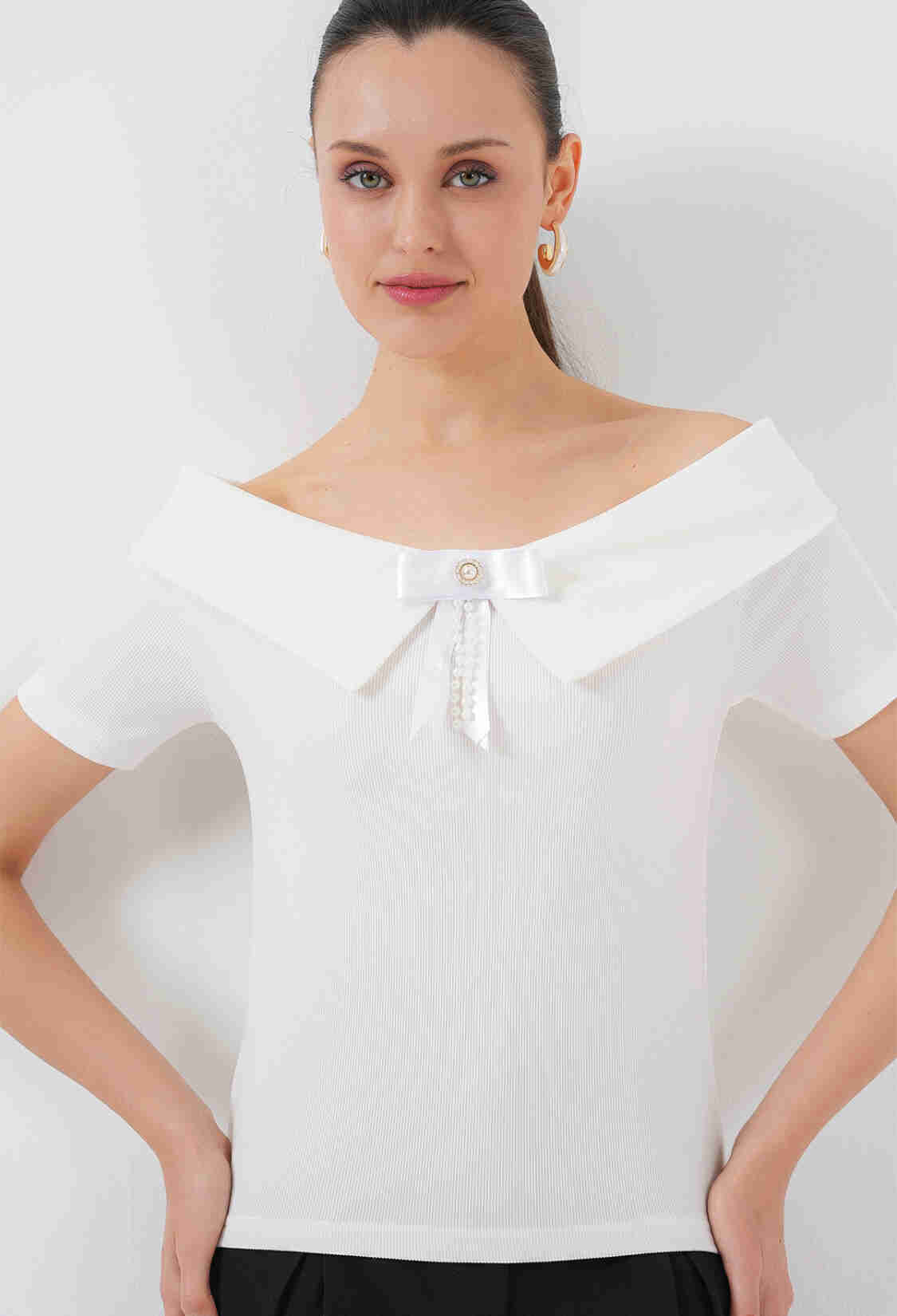 Elegant Slim Fit Off Shoulder Blouse - Brand: Bigdart - Women & Kids, Baby Clothes Wholesale - TheBS Women