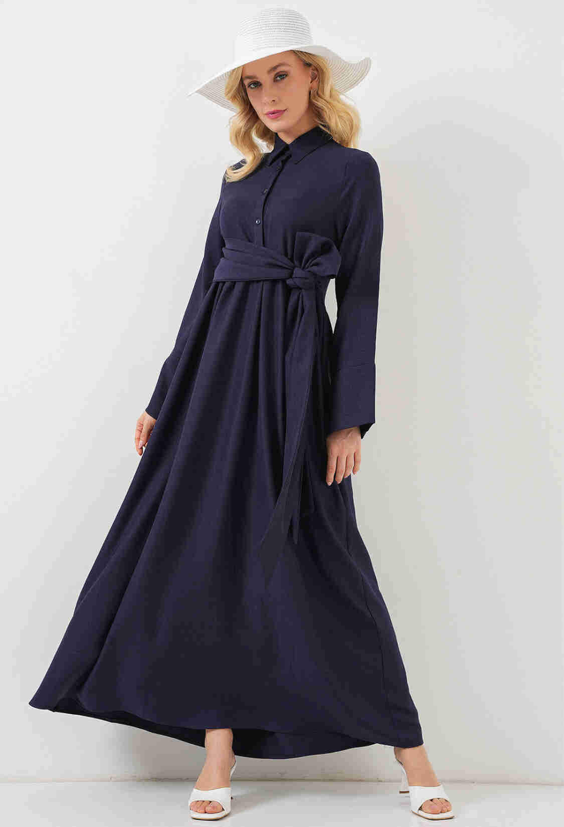 Elegant Floor Length Shirt Dress - Brand: Bigdart - Women & Kids, Baby Clothes Wholesale - TheBS Women