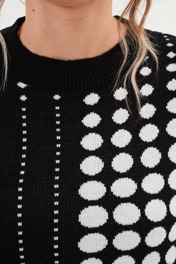Oversized Polka Dot Sweater - Brand: My Jest Fashion - Women & Kids, Baby Clothes Wholesale - TheBS Women