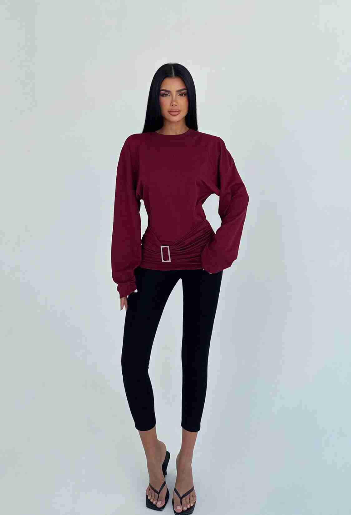 ClaretBlouse - Brand: EYYO ATELIER - Women & Kids, Baby Clothes Wholesale - TheBS Women