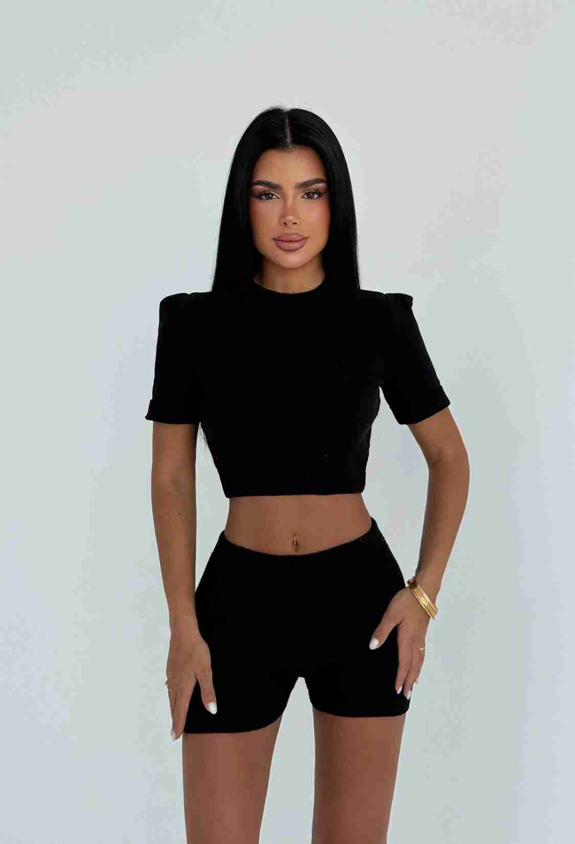 Slim Fit Puff Sleeve Athletic Set - Brand: EYYO ATELIER - Women & Kids, Baby Clothes Wholesale - TheBS Women