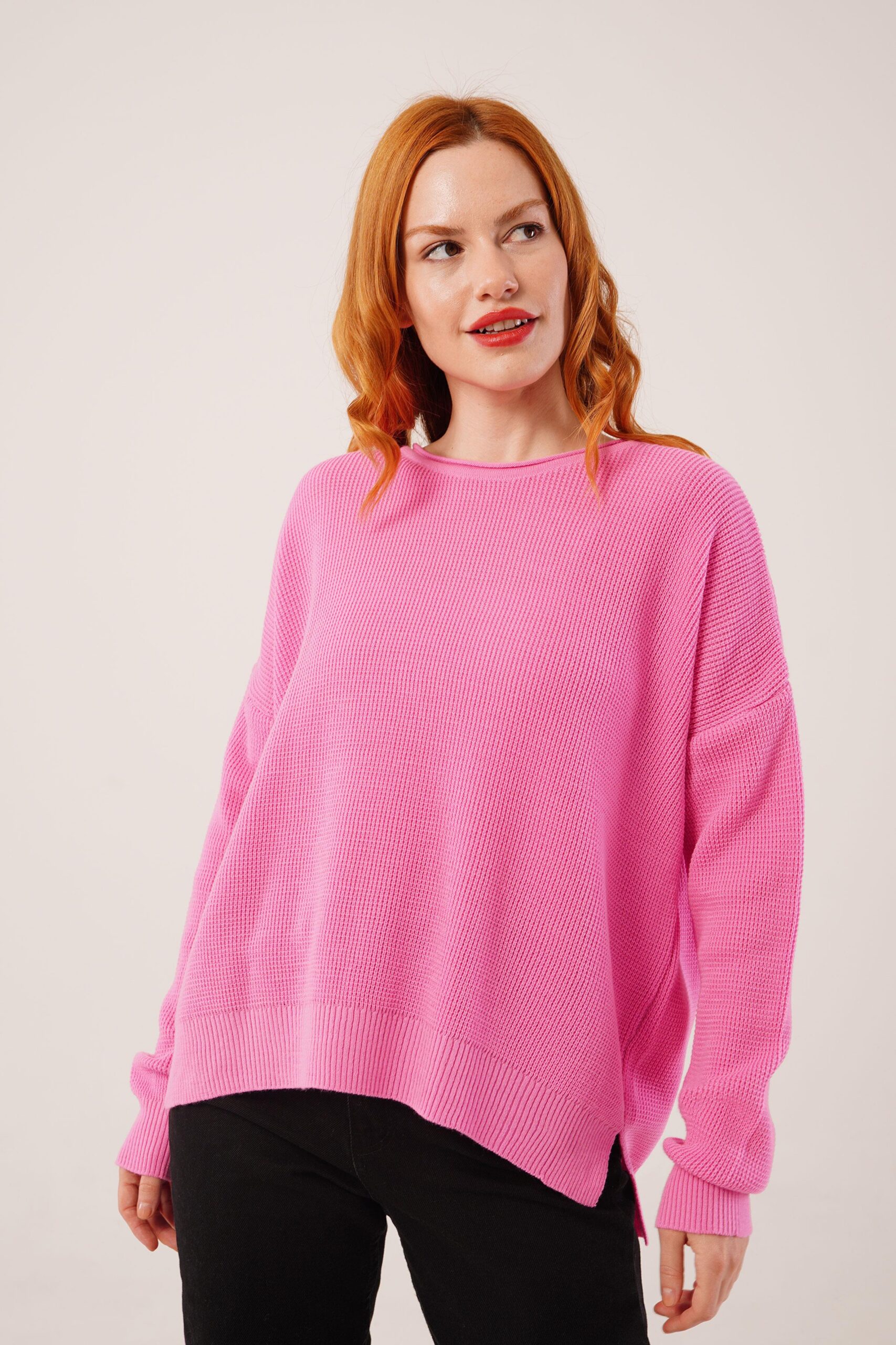 Oversized Casual Sweater For Work & Party - Brand: Lustrin - Women & Kids, Baby Clothes Wholesale - TheBS Women
