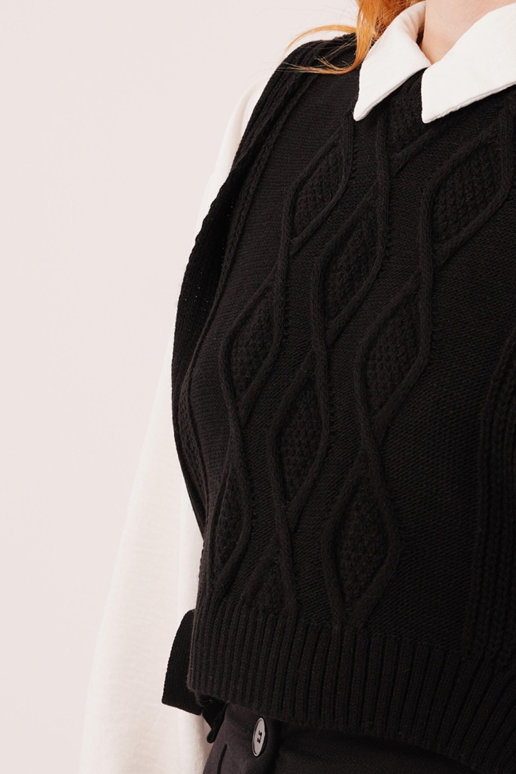 Modest Tie-Up Crop Vest - Brand: Lustrin - Women & Kids, Baby Clothes Wholesale - TheBS Women