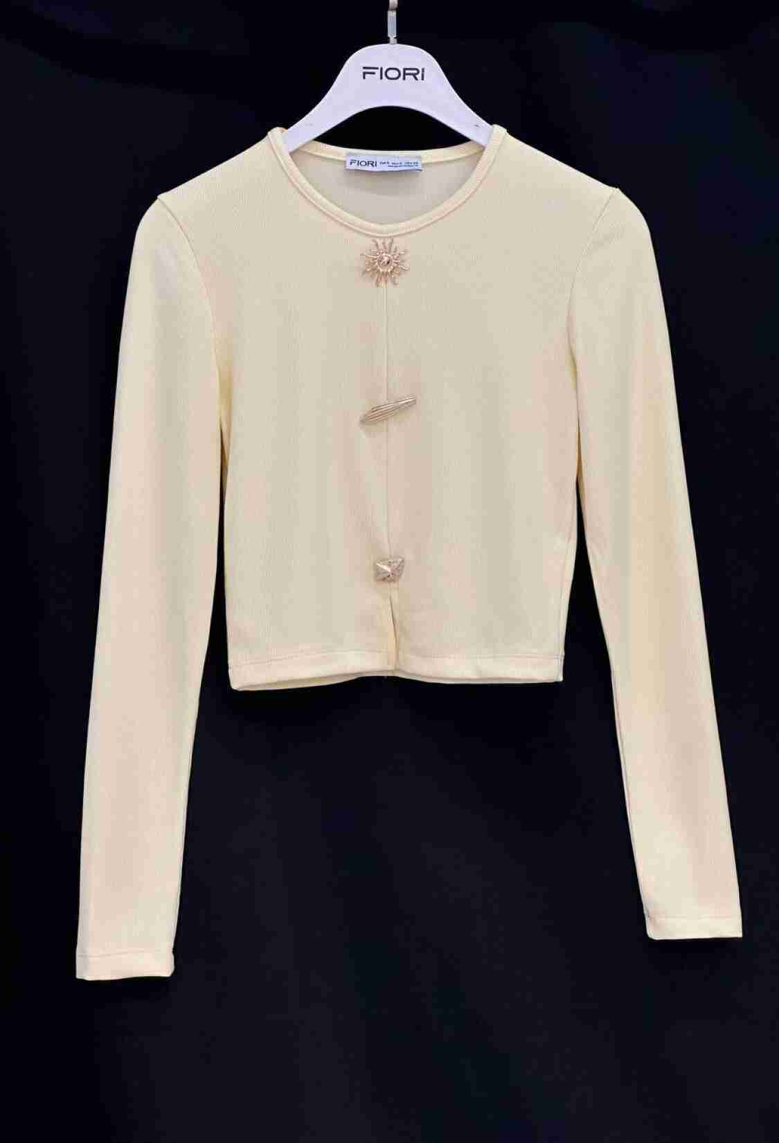 Casual Elegant Blouse With Long Sleeves - Brand: Fiori - Women & Kids, Baby Clothes Wholesale - TheBS Women
