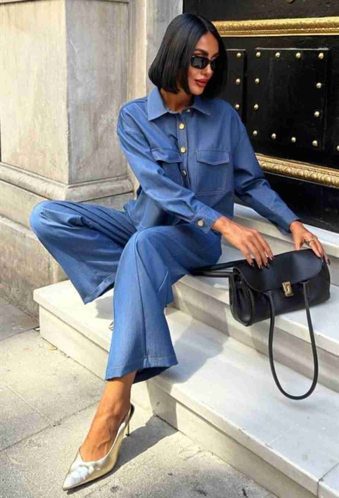 Blue Casual Streetwear Elegant Set - Brand: Sobe Istanbul - Women & Kids, Baby Clothes Wholesale - TheBS Women