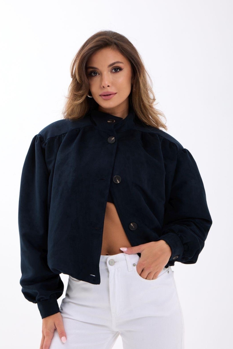Overshirt Jacket With Band Collar - Brand: Fame - Women & Kids, Baby Clothes Wholesale - TheBS Women