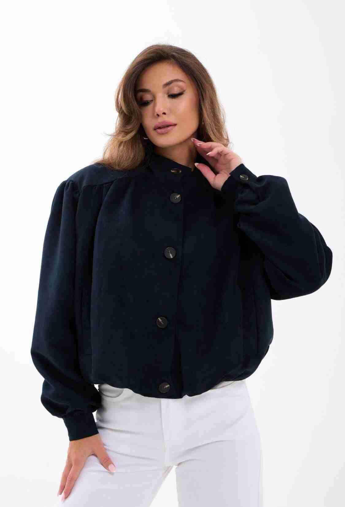 Overshirt Jacket With Band Collar - Brand: Fame - Women & Kids, Baby Clothes Wholesale - TheBS Women