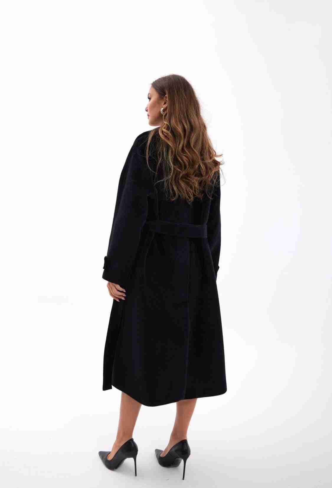 Elegant Wrapover Long Coat - Brand: Fame - Women & Kids, Baby Clothes Wholesale - TheBS Women