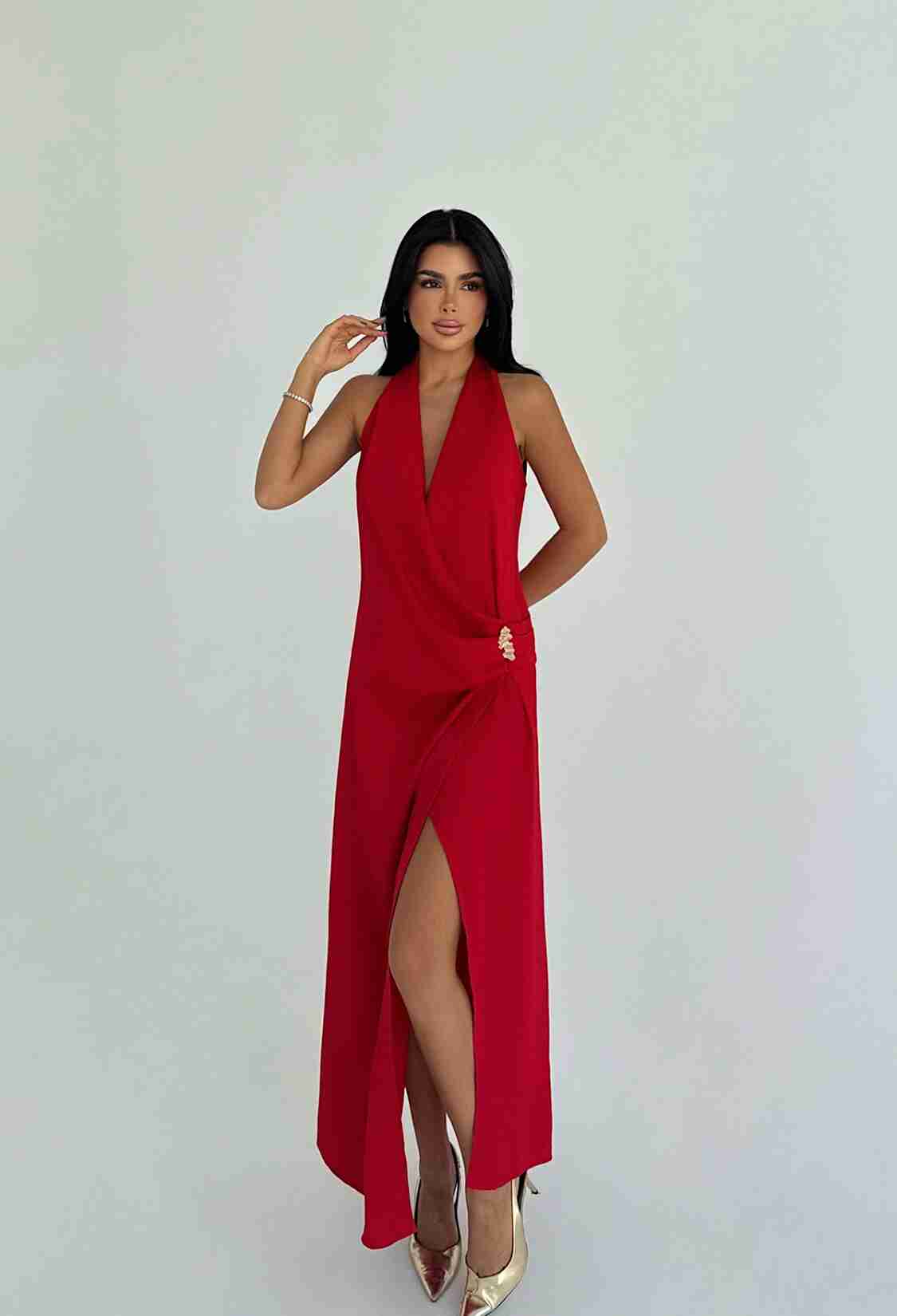 Sexy Elegant Formal Glam Wrap Dress - Brand: EYYO ATELIER - Women & Kids, Baby Clothes Wholesale - TheBS Women