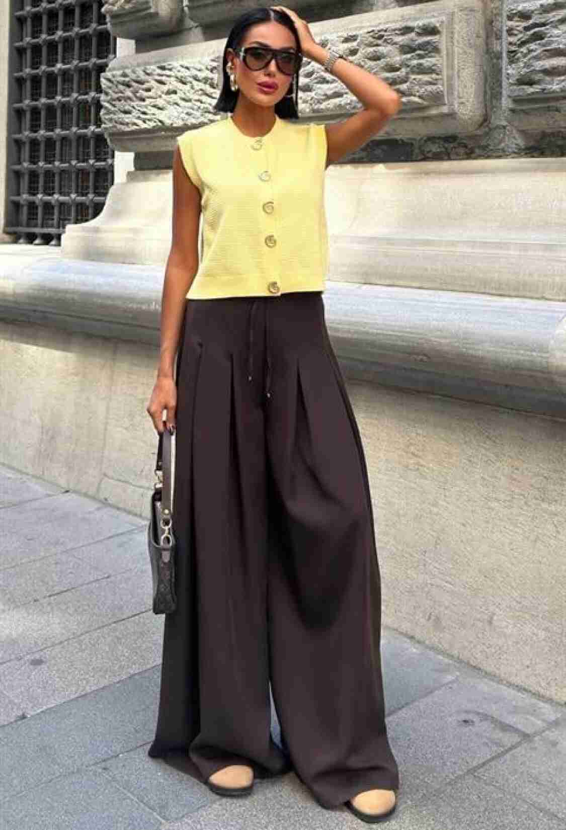 Casual Streetwear Elegant Palazzo Pants - Brand: Sobe Istanbul - Women & Kids, Baby Clothes Wholesale - TheBS Women