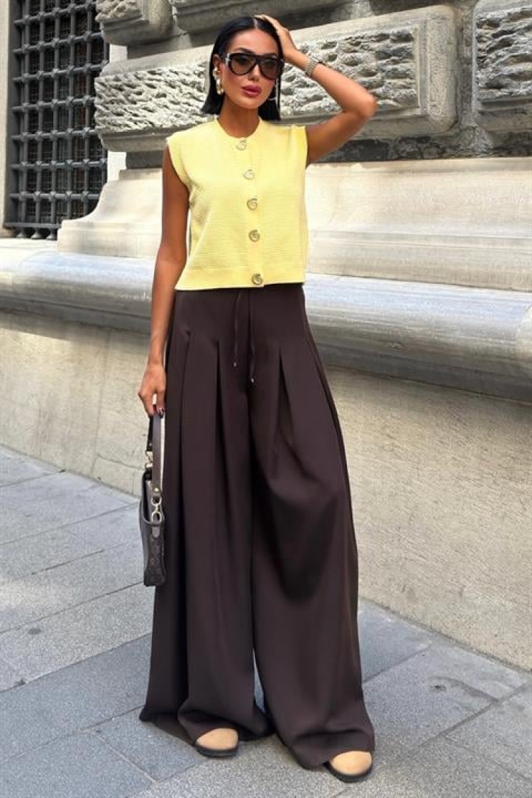 Casual Streetwear Elegant Palazzo Pants - Brand: Sobe Istanbul - Women & Kids, Baby Clothes Wholesale - TheBS Women