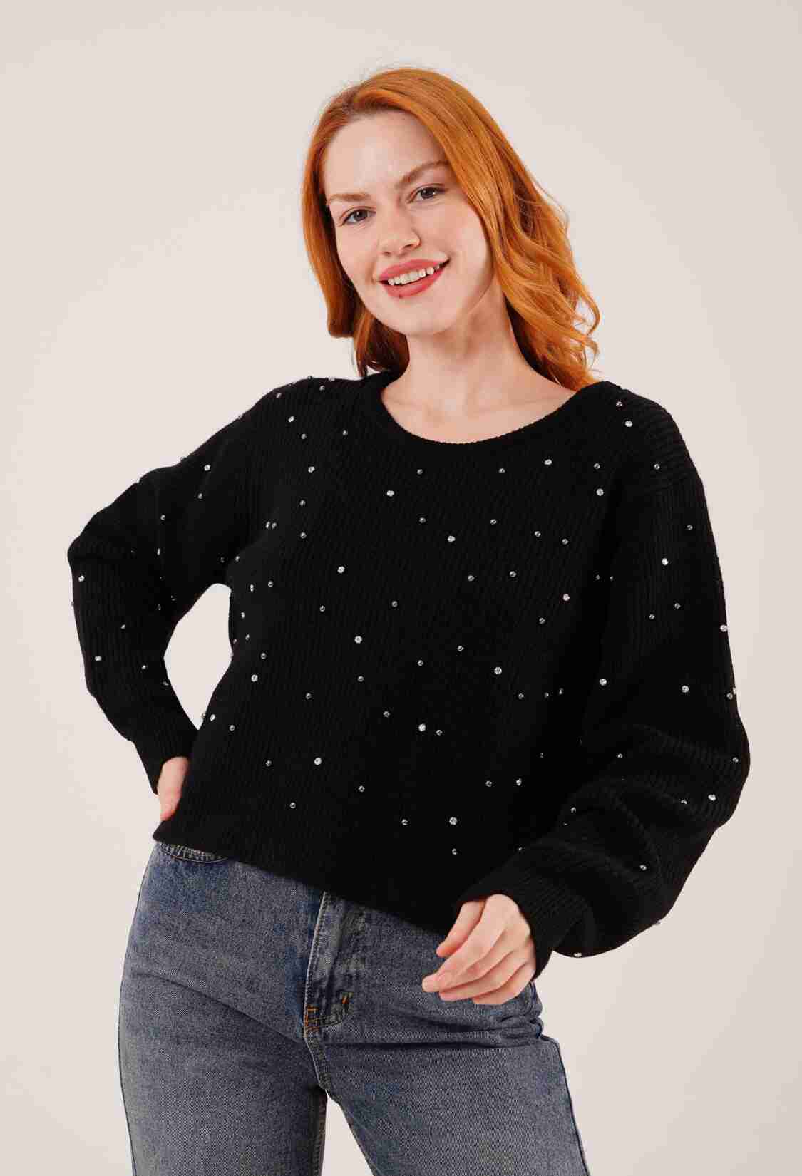 Sequined Casual Sweater - Brand: Lustrin - Women & Kids, Baby Clothes Wholesale - TheBS Women