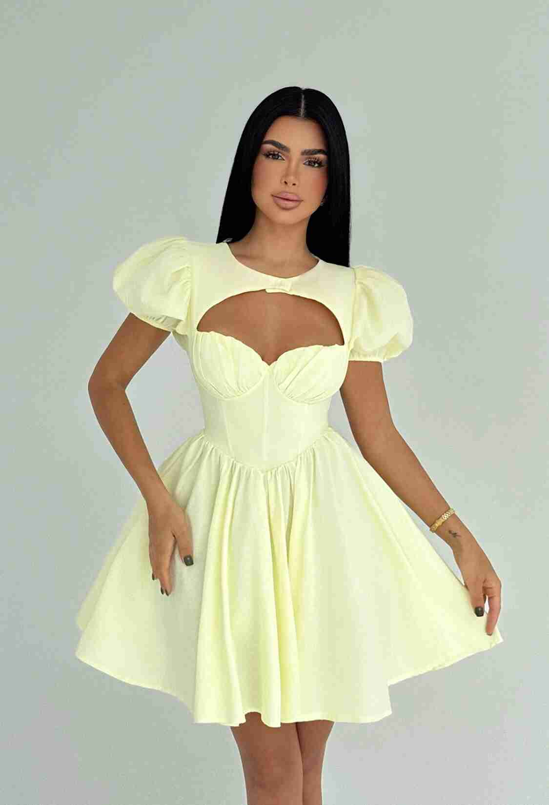 Cute Elegant Mini Fit And Flare Dress - Brand: EYYO ATELIER - Women & Kids, Baby Clothes Wholesale - TheBS Women