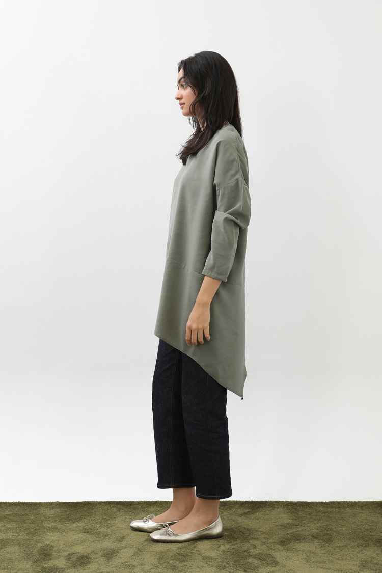 Oversized Fit Casual Tunic With 3/4 Sleeves - Brand: Puane - Women & Kids, Baby Clothes Wholesale - TheBS Women