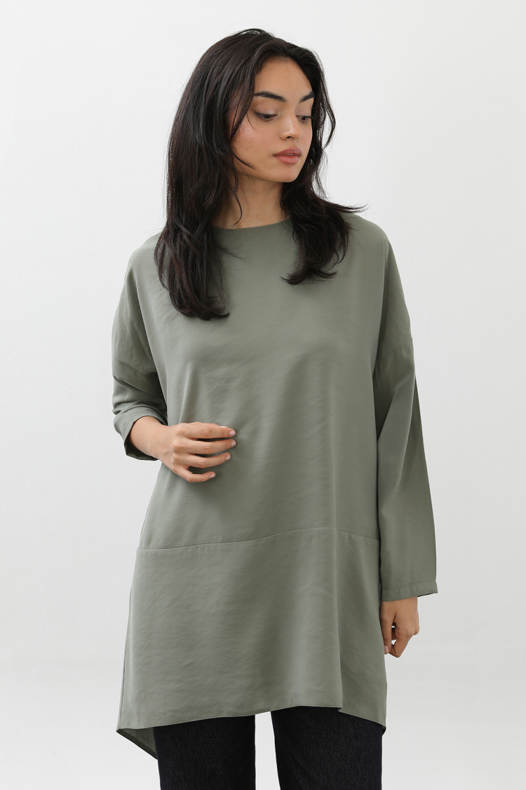 Oversized Fit Casual Tunic With 3/4 Sleeves - Brand: Puane - Women & Kids, Baby Clothes Wholesale - TheBS Women