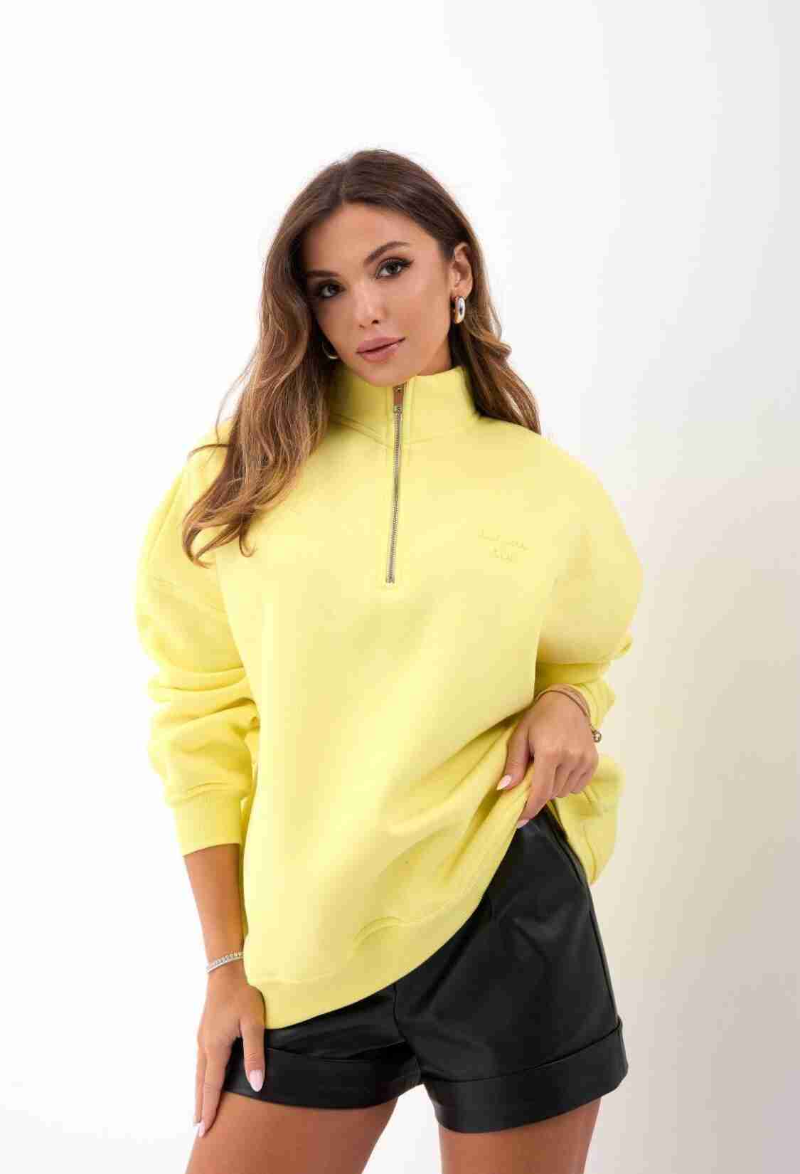 Oversized Fit Sweatshirt With Hooded Neck - Brand: Fame - Women & Kids, Baby Clothes Wholesale - TheBS Women