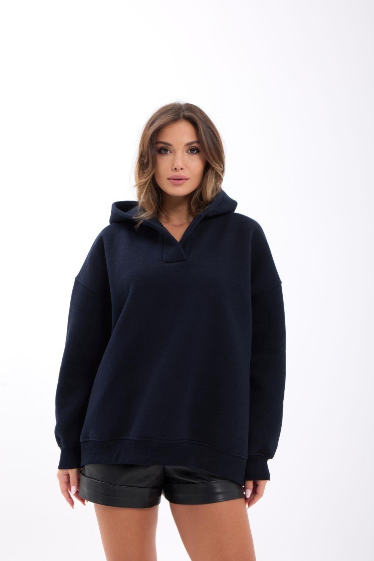 Oversized Casual Sweatshirt With Hood - Brand: Fame - Women & Kids, Baby Clothes Wholesale - TheBS Women