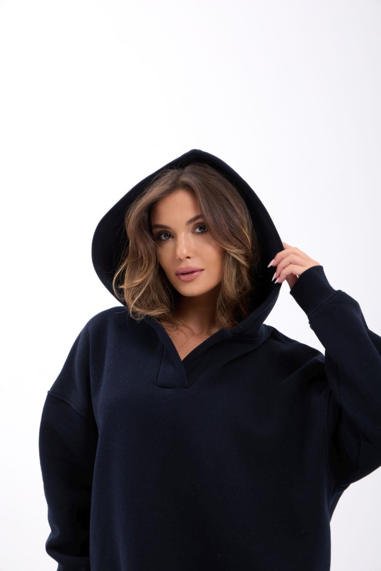 Oversized Casual Sweatshirt With Hood - Brand: Fame - Women & Kids, Baby Clothes Wholesale - TheBS Women