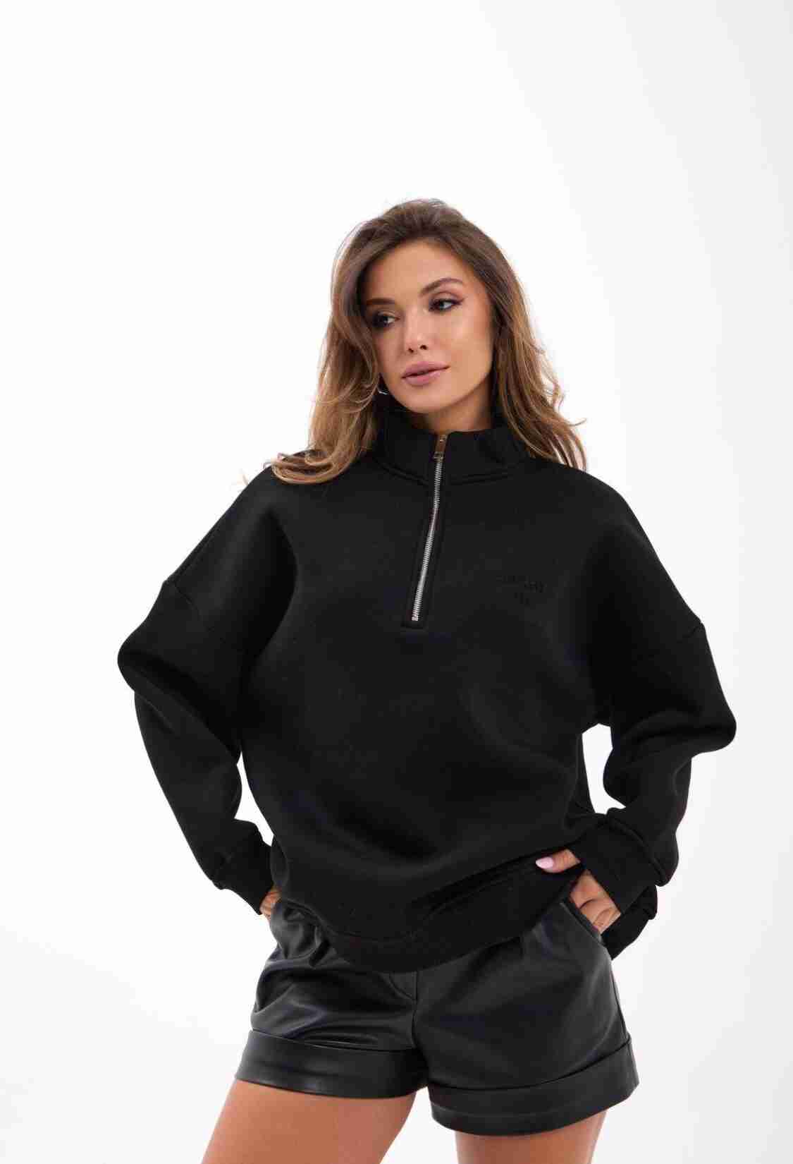 Sweatshirt Oversized Hooded Long Sleeve - Brand: Fame - Women & Kids, Baby Clothes Wholesale - TheBS Women
