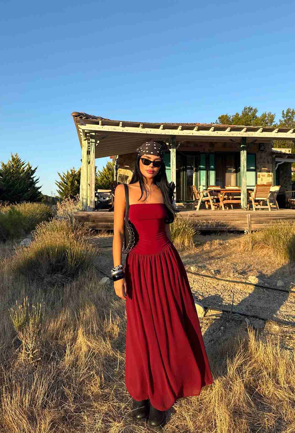 ClaretStrapless Bodycon Maxi Dress - Brand: EYYO ATELIER - Women & Kids, Baby Clothes Wholesale - TheBS Women