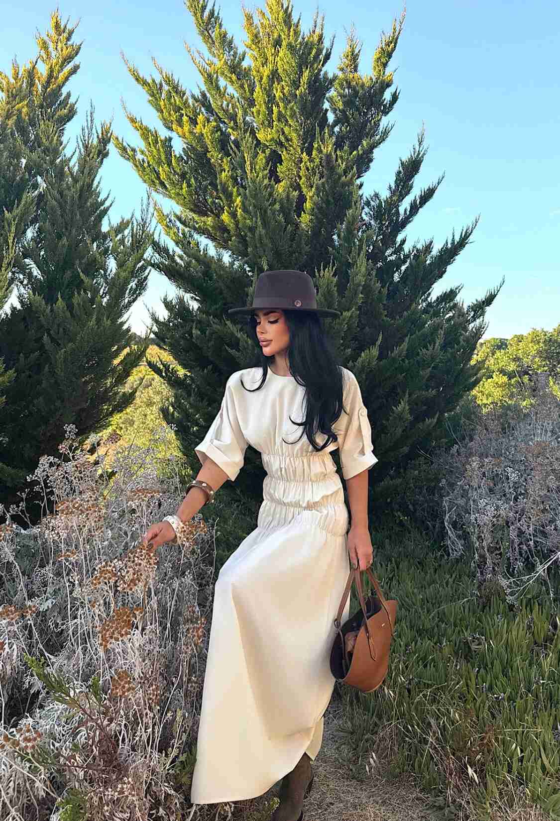 Modest Elegant Floor Length Shift Dress - Brand: EYYO ATELIER - Women & Kids, Baby Clothes Wholesale - TheBS Women