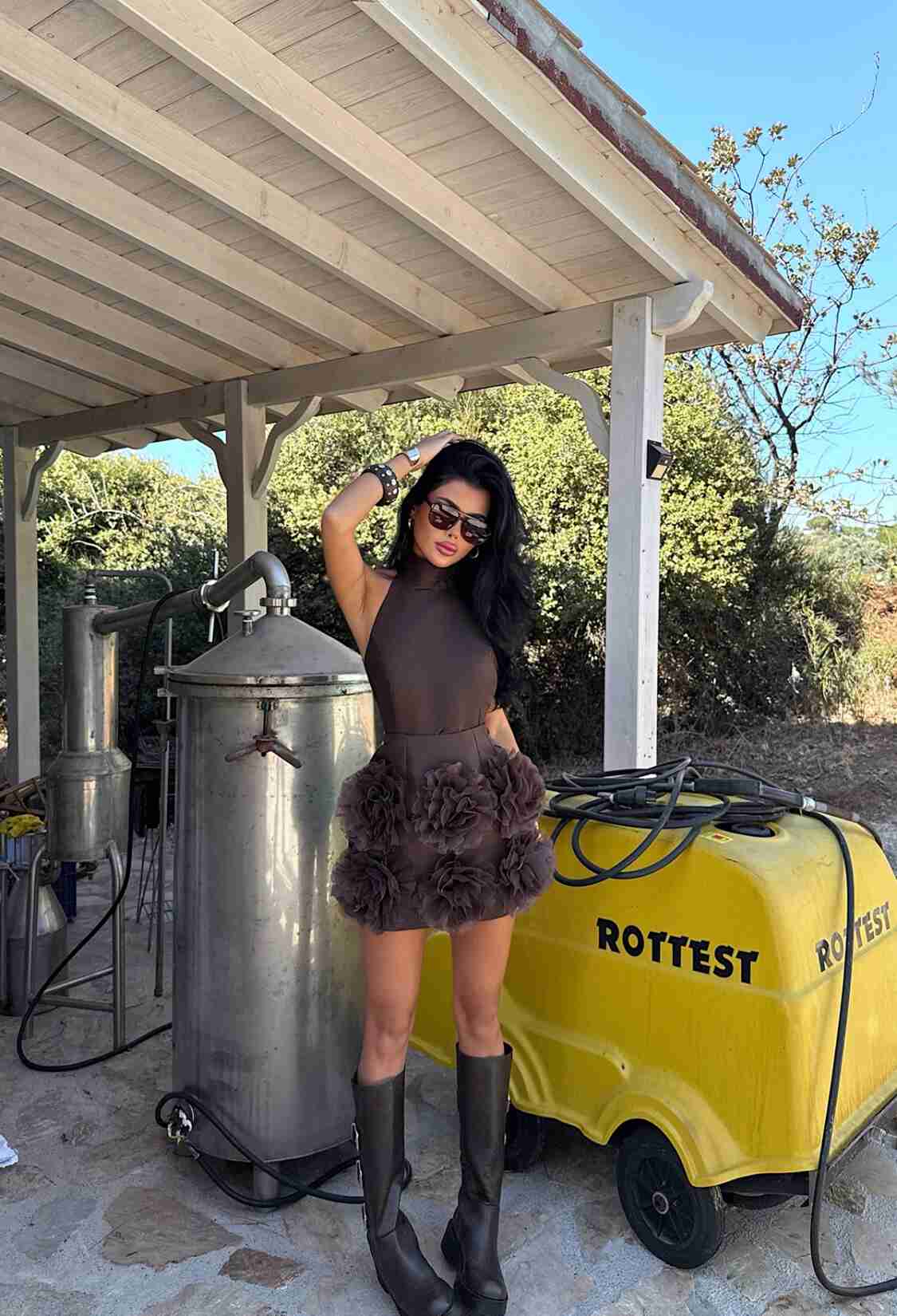 Glam Halter Neck Sheath Mini Dress - Brand: EYYO ATELIER - Women & Kids, Baby Clothes Wholesale - TheBS Women