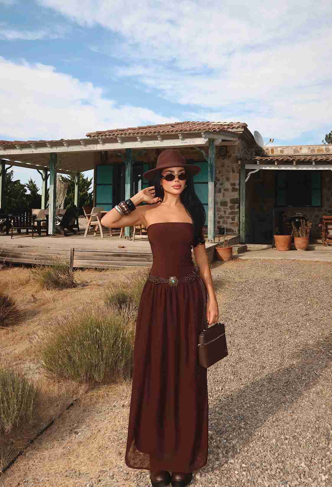 Strapless Bandeau Floor-Length Dress - Brand: EYYO ATELIER - Women & Kids, Baby Clothes Wholesale - TheBS Women