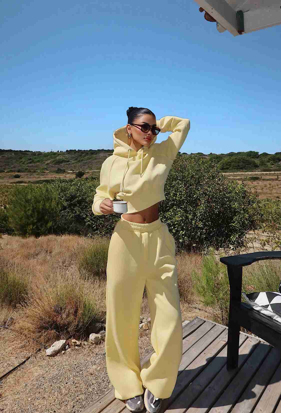 Oversized Fit Casual Sport Tracksuit - Brand: EYYO ATELIER - Women & Kids, Baby Clothes Wholesale - TheBS Women