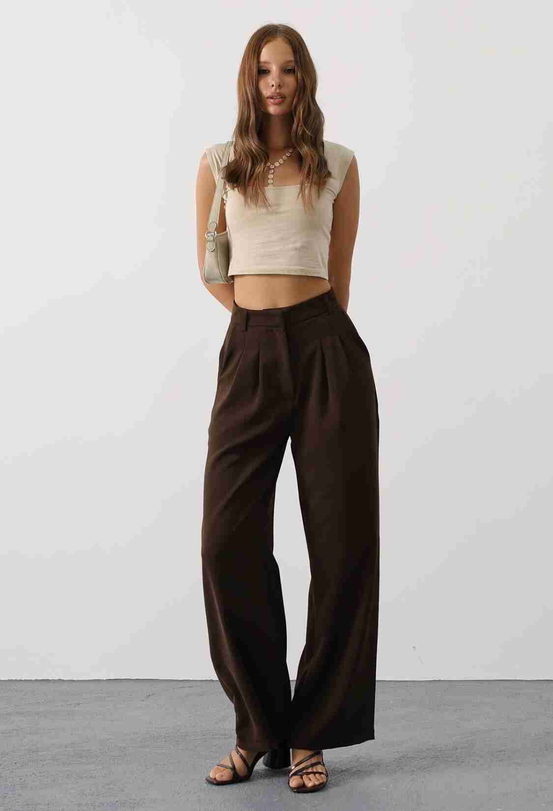 Casual Elegant Tapered Carrot Pants - Brand: Reyon - Women & Kids, Baby Clothes Wholesale - TheBS Women
