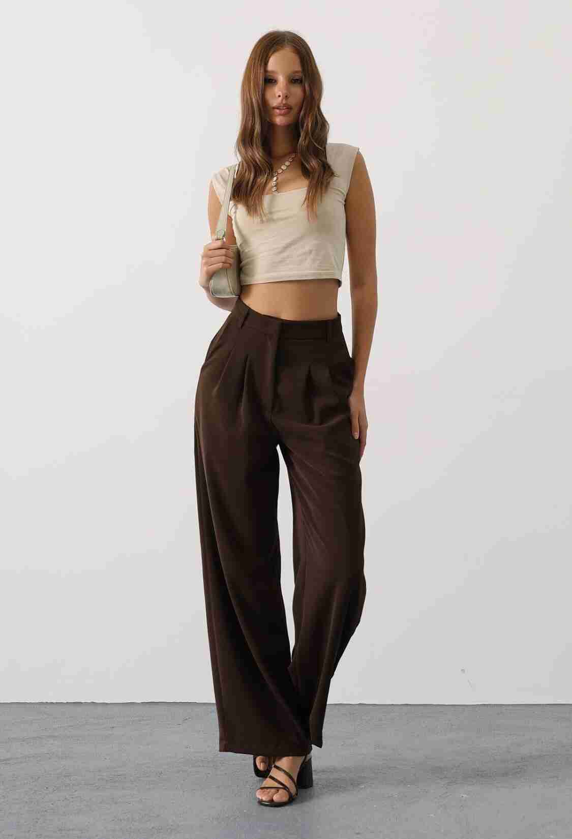Casual Elegant Tapered Carrot Pants - Brand: Reyon - Women & Kids, Baby Clothes Wholesale - TheBS Women
