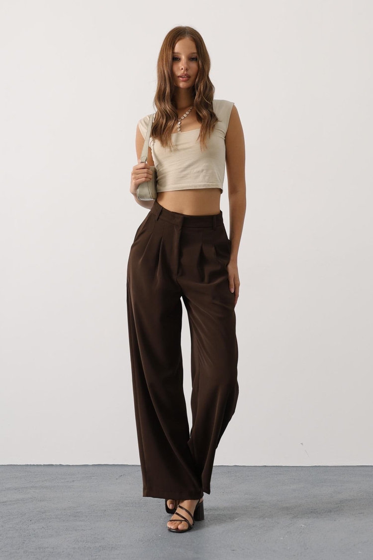 Casual Elegant Tapered Carrot Pants - Brand: Reyon - Women & Kids, Baby Clothes Wholesale - TheBS Women