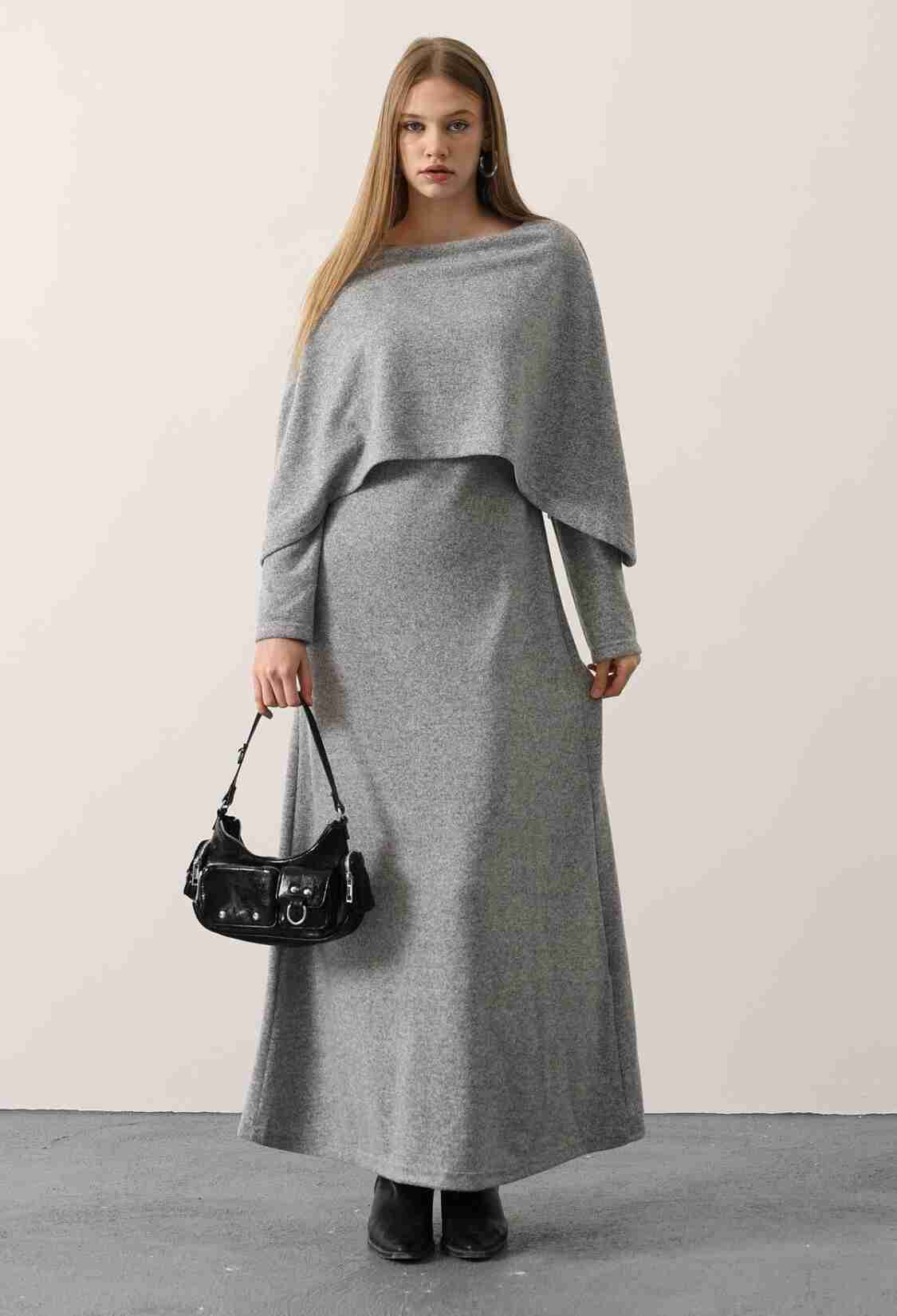 Cape Long Sleeve Knuckle Dress - Brand: Reyon - Women & Kids, Baby Clothes Wholesale - TheBS Women