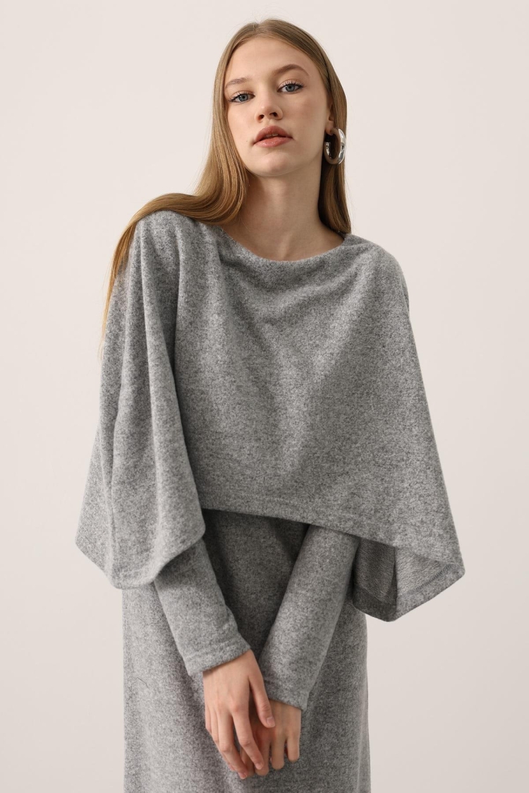 Cape Long Sleeve Knuckle Dress - Brand: Reyon - Women & Kids, Baby Clothes Wholesale - TheBS Women