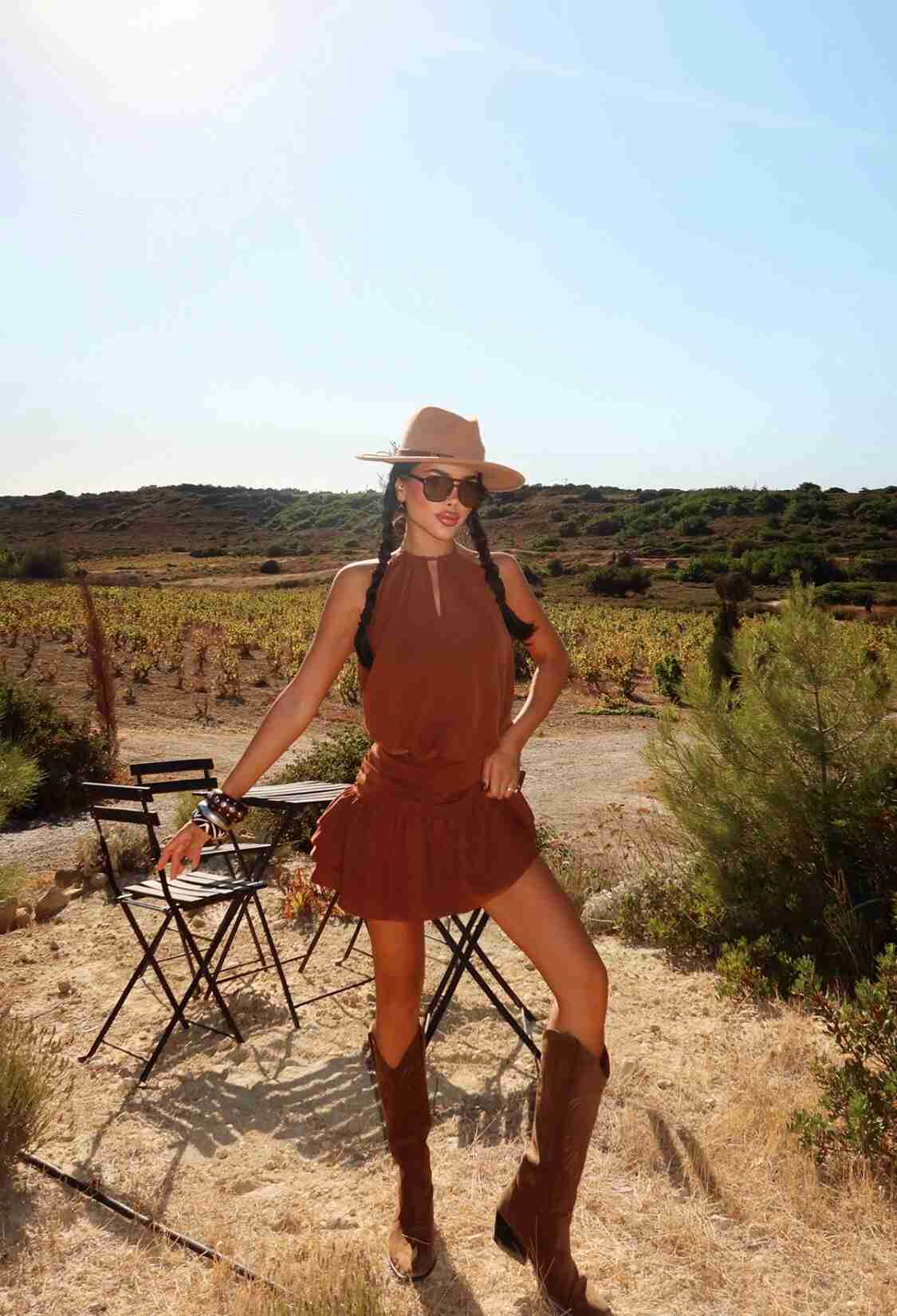 Sleeveless Babydoll Mini Dress - Brand: EYYO ATELIER - Women & Kids, Baby Clothes Wholesale - TheBS Women