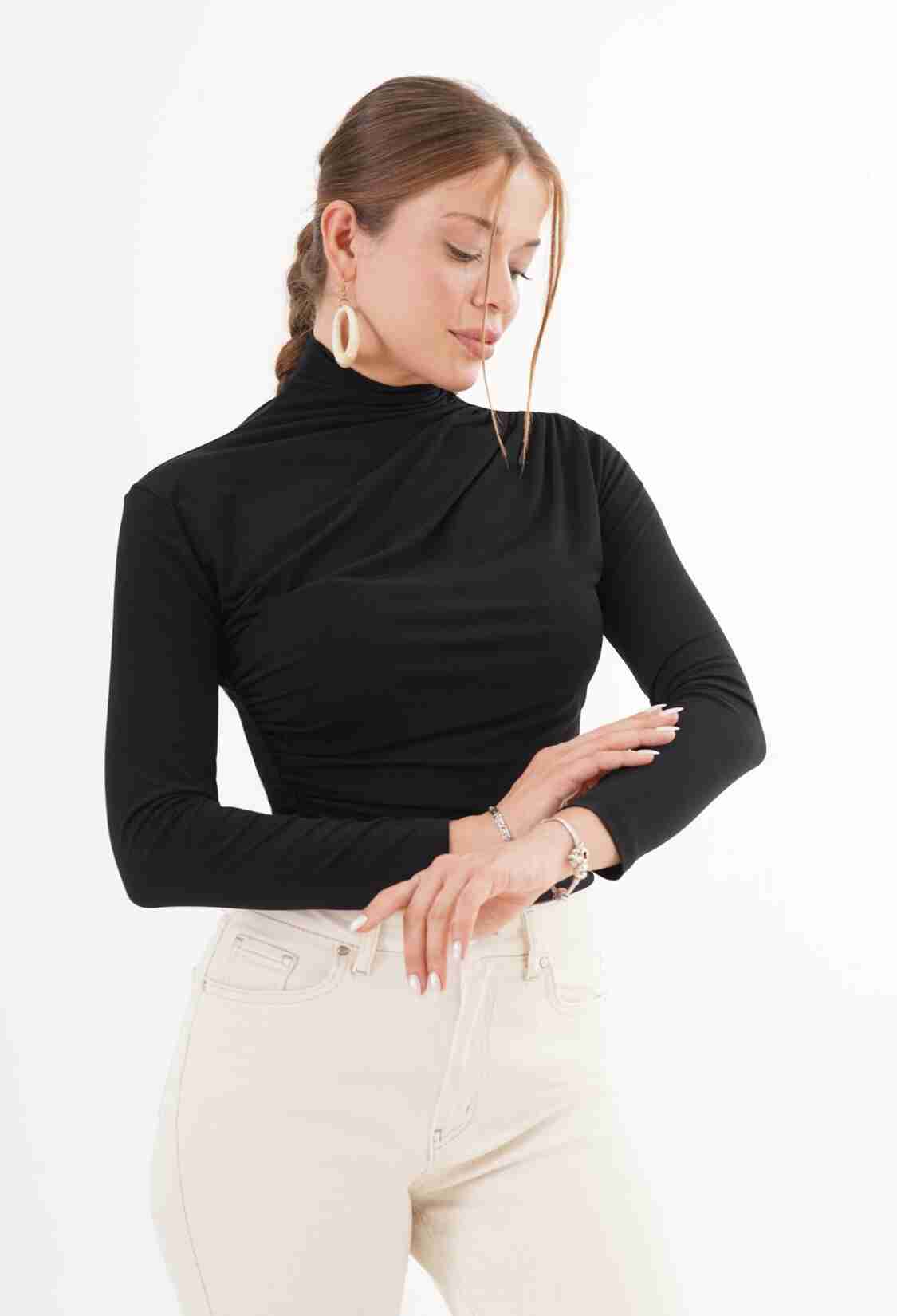 Slim Fit Elegant Modest Blouse - Brand: Lustrin - Women & Kids, Baby Clothes Wholesale - TheBS Women