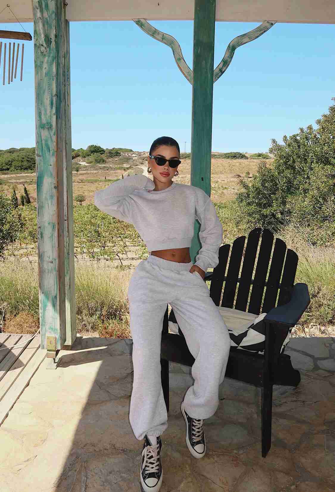 Oversized Fit Sport Casual Tracksuit - Brand: EYYO ATELIER - Women & Kids, Baby Clothes Wholesale - TheBS Women