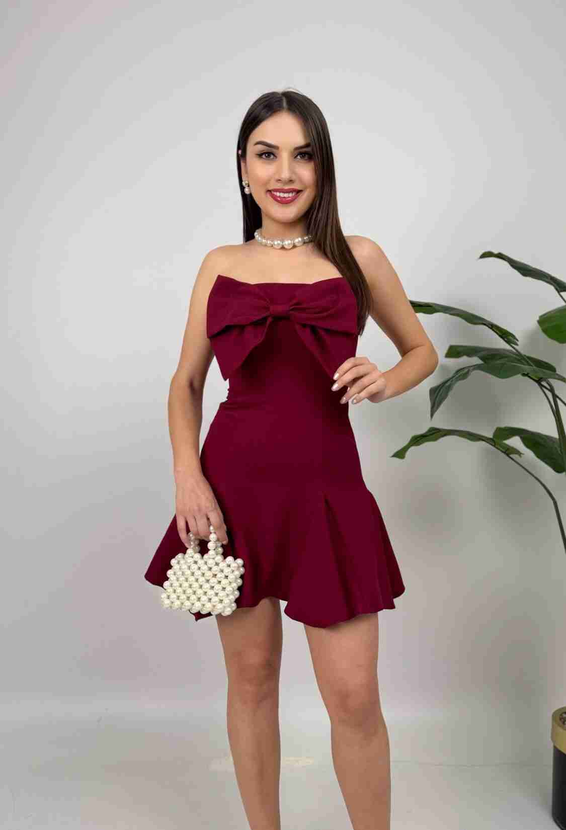 Strapless Fit And Flare Mini Dress - Brand: Miss Janell - Women & Kids, Baby Clothes Wholesale - TheBS Women