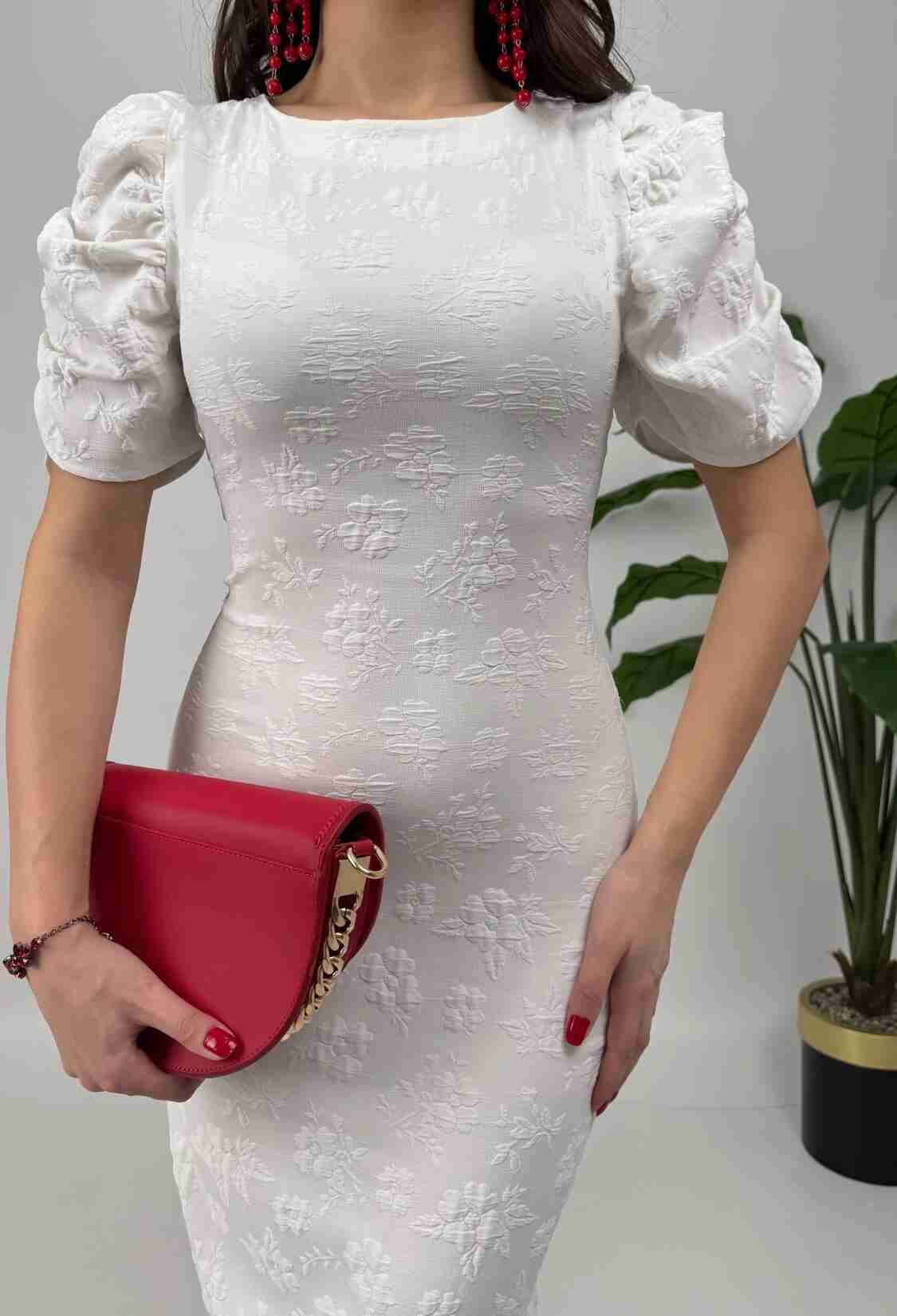 Elegant Formal Bodycon Midi Dress - Brand: Miss Janell - Women & Kids, Baby Clothes Wholesale - TheBS Women