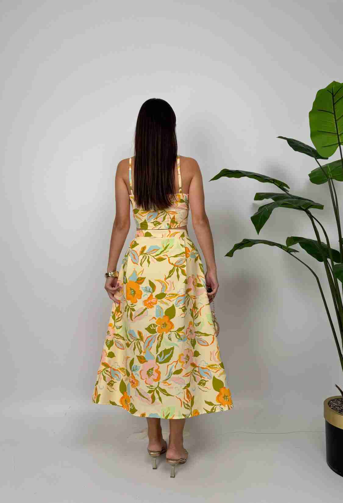Floral Slim Fit A-Line Set - Brand: Miss Janell - Women & Kids, Baby Clothes Wholesale - TheBS Women