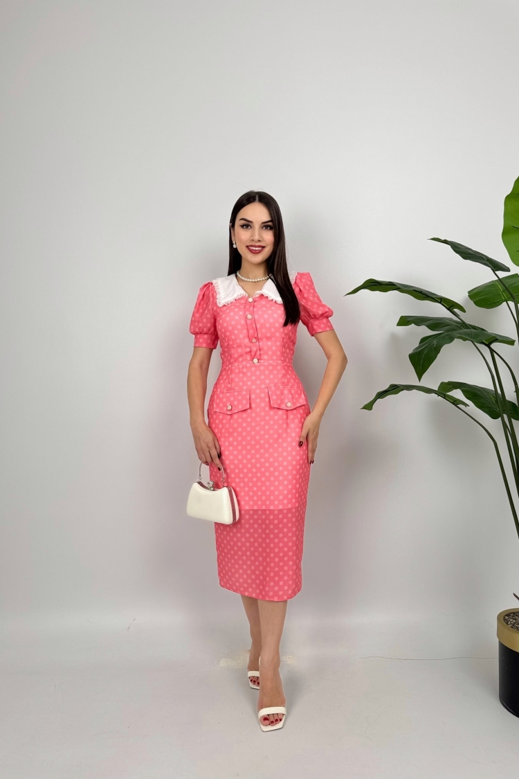 Polka Dot Vintage Sheath Dress - Brand: Miss Janell - Women & Kids, Baby Clothes Wholesale - TheBS Women