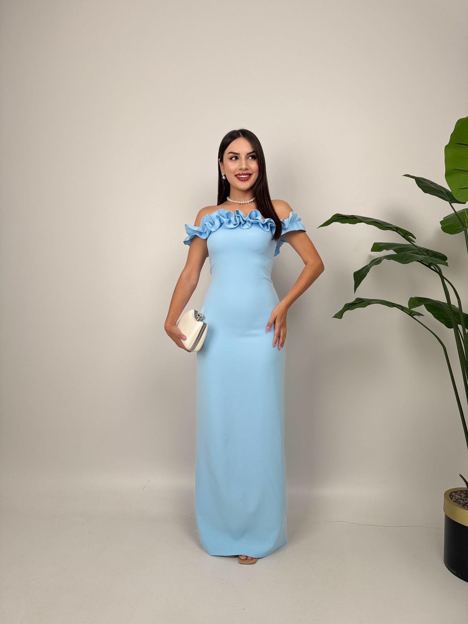 ElegantBodycon Dress With Ruffle Sleeves - Brand: Miss Janell - Women & Kids, Baby Clothes Wholesale - TheBS Women