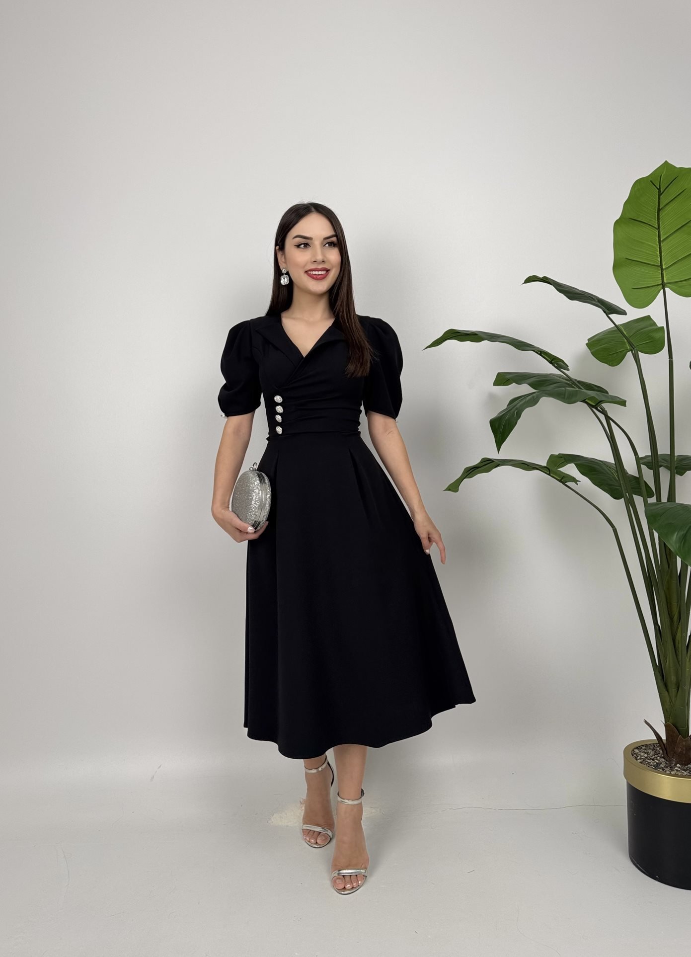 Elegant Fit And Flare Dress - Brand: Miss Janell - Women & Kids, Baby Clothes Wholesale - TheBS Women