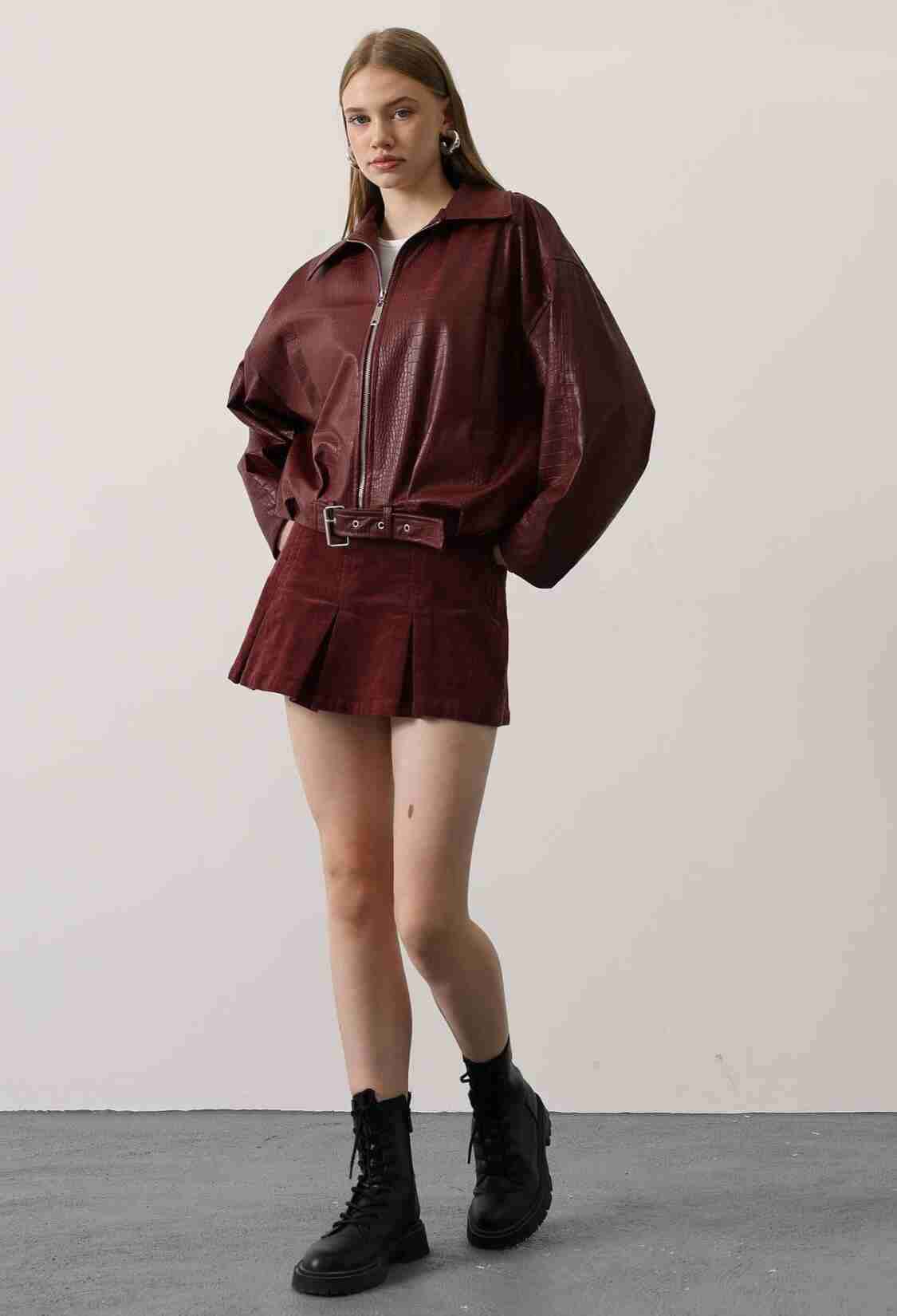 ClaretOversized Windbreaker Jacket - Brand: Reyon - Women & Kids, Baby Clothes Wholesale - TheBS Women